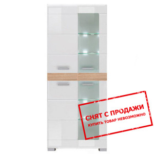 Витрина Хеппи Белый глянец REG2W2D/19/8 БРВ...